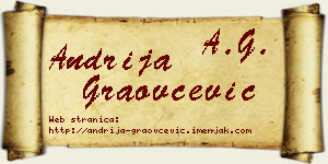 Andrija Graovčević vizit kartica